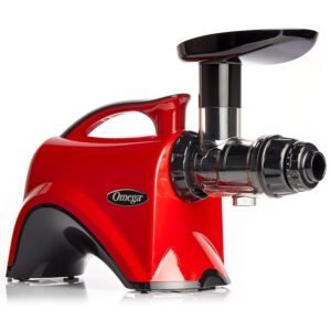 Omega Juicer Premium Vegetable and Fruit Juice Extractor and Nutrition System Makes Nut Milks Baby Food and Sorbets, Adjustable Pressure Settings 80-RPM Slow Masticating Juicer,...